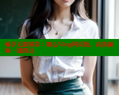 畅享无限精彩：糖心Vlog网页版，高清视频一键即达