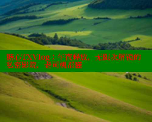 糖心TXVlog：午夜释放，无限次解锁的私密影院，老司机都懂 糖心官方网站vlog 第1张