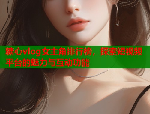 糖心vlog女主角排行榜，探索短视频平台的魅力与互动功能