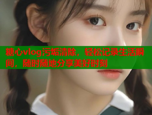 糖心vlog污垢清除，轻松记录生活瞬间，随时随地分享美好时刻