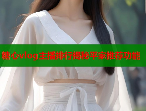 糖心vlog主播排行揭秘平家推荐功能  第2张